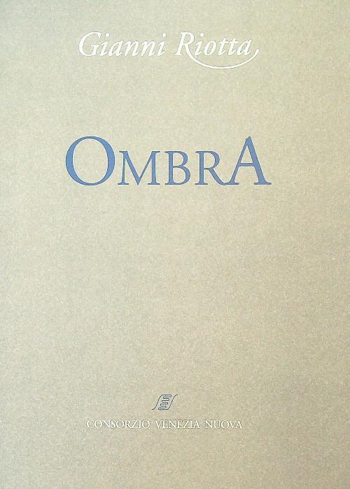 Ombra. Un capriccio veneziano - Gianni Riotta - copertina