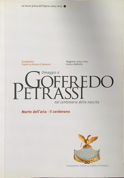 Morte dell'aria - Il cordovano - Goffredo Petrassi - copertina
