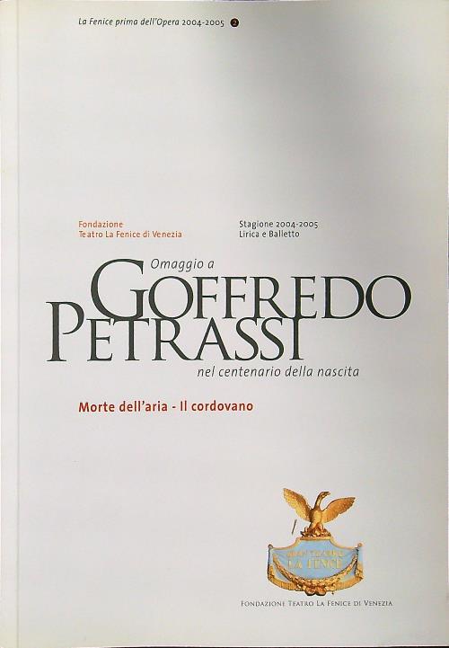 Morte dell'aria - Il cordovano - Goffredo Petrassi - copertina