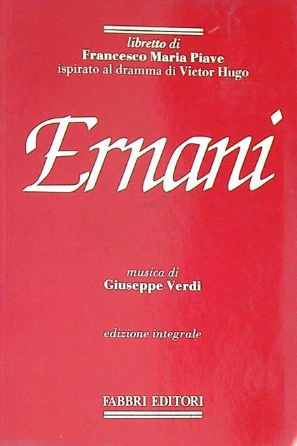 Ernani - Giuseppe Verdi - copertina