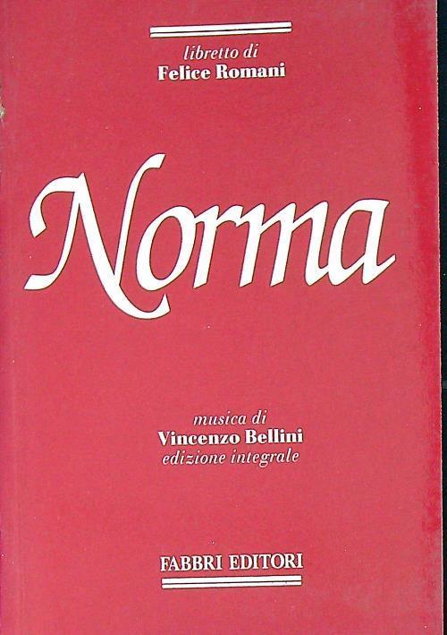 Norma - Vincenzo Bellini - copertina