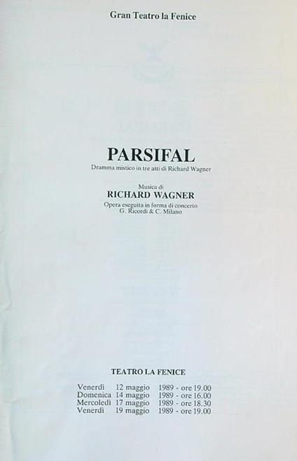 Parsifal - copertina
