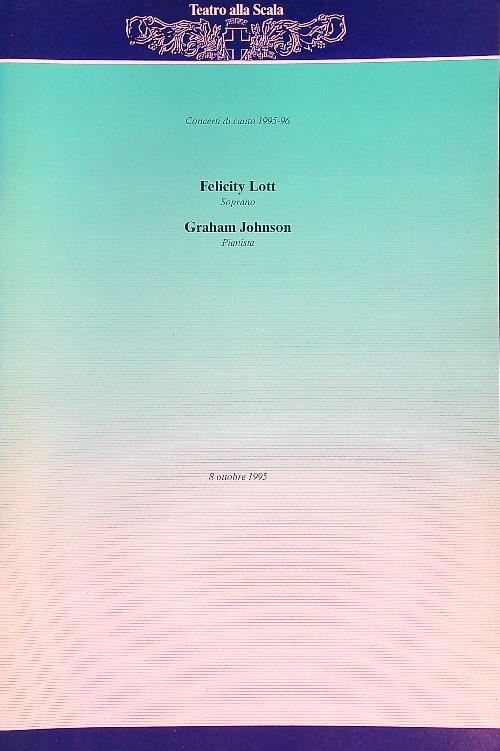 Concerti di canto 1995-96. Lott - Johnson