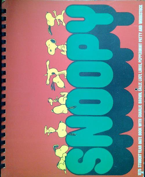 Snoopy - Peanuts 1975 Student Year Date Book