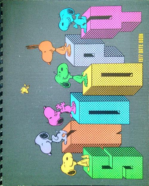 Snoopy 1977 Date Book
