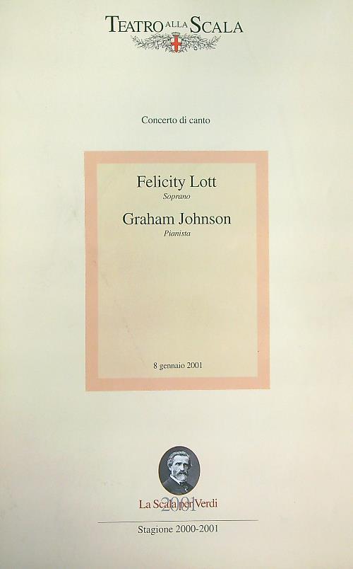 Concerti di canto. Stagione 2000-2001. Lott - Johnson