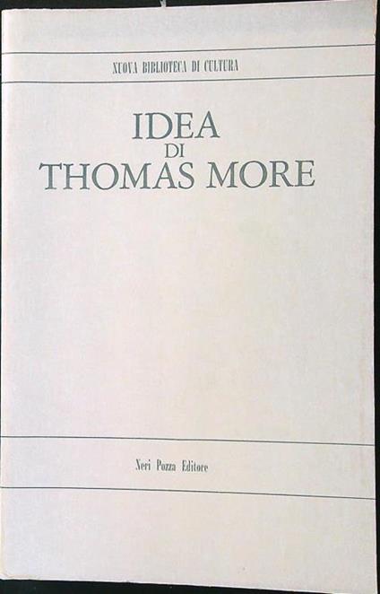 Idea di Thomas More - copertina