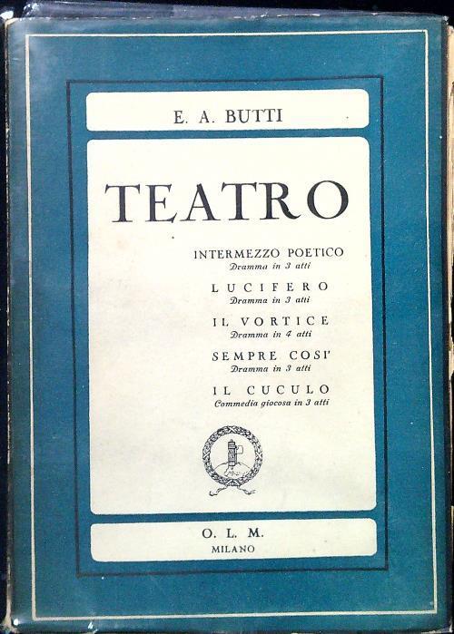 Teatro (2) - E. A. Butti - copertina