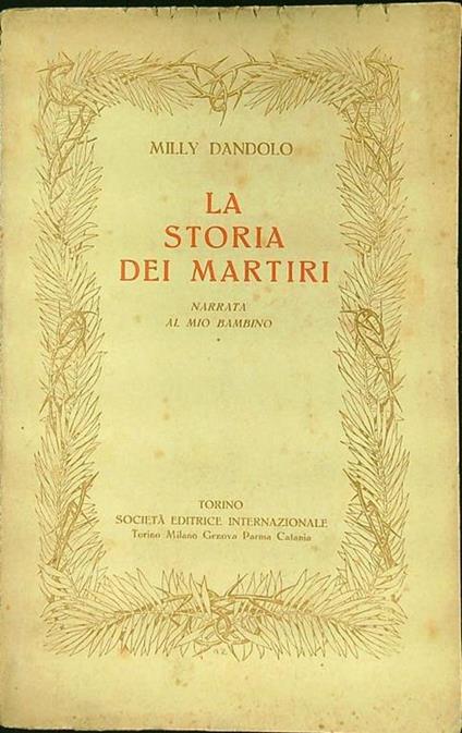 storia dei martiri - Milly Dandolo - copertina