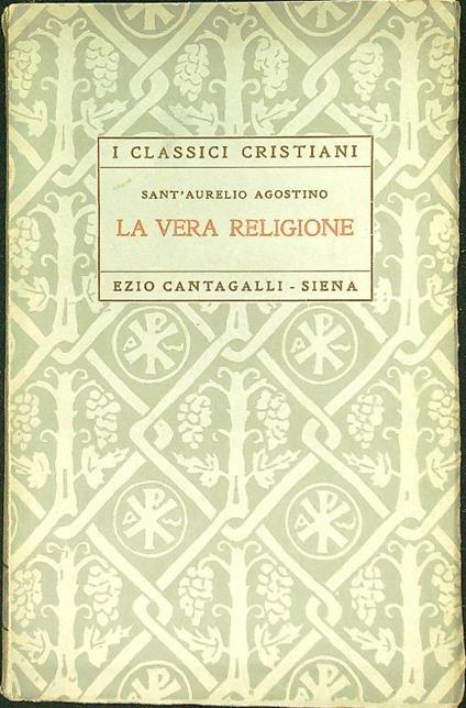 vera religione - Sant'Aurelio Agostino - copertina