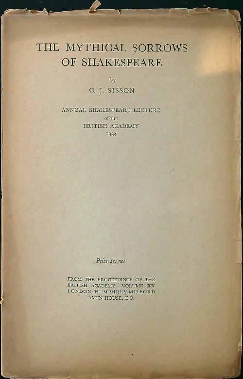 Mythical Sorrows of Shakespeare