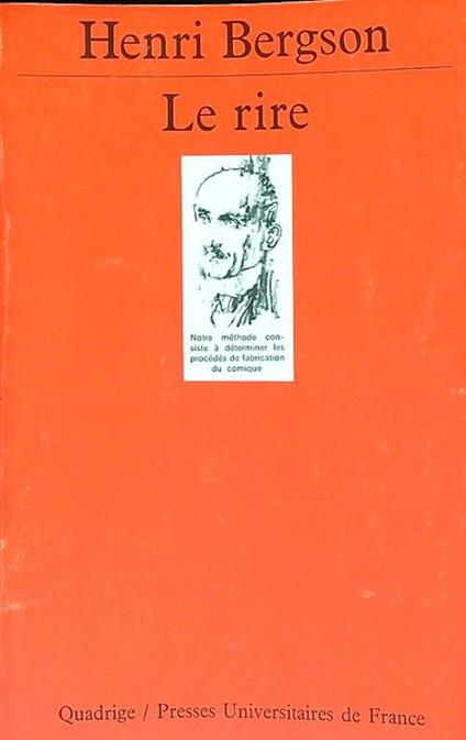 rire - Henri Bergson - copertina
