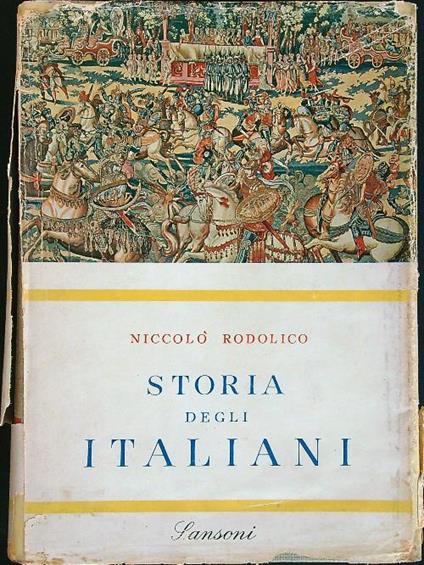Storia degli Italiani - Niccolò Rodolico - copertina