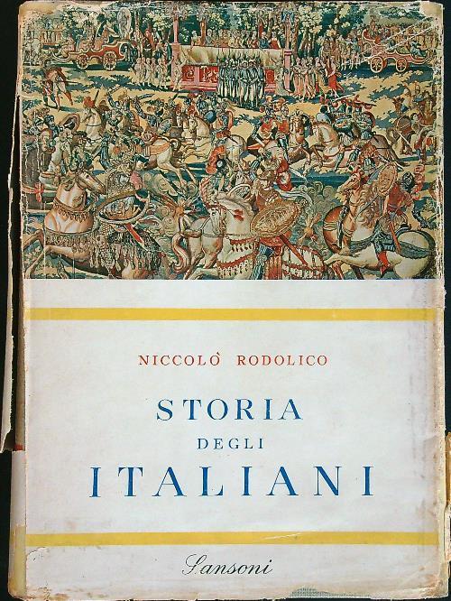 Storia degli Italiani - Niccolò Rodolico - copertina
