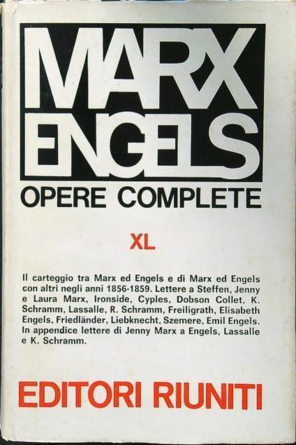 Opere complete XL - Mar - copertina