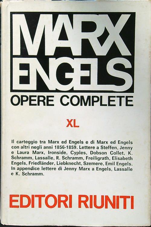 Opere complete XL - Mar - copertina