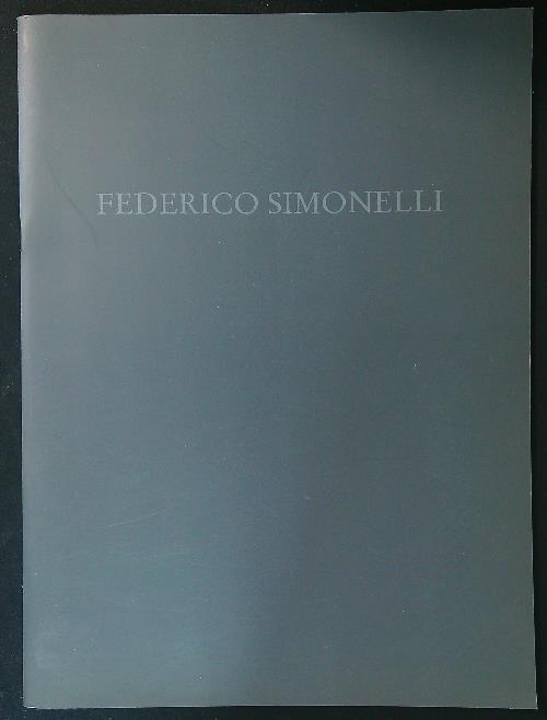 Federico Simonelli. Copia firmata e numerata