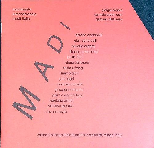 MADI. Movimento internazionale Madi Italia - copertina