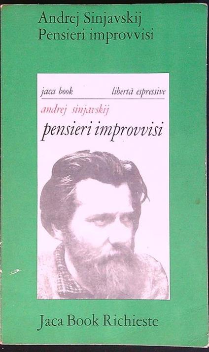 Pensieri improvvisi - Andrej Sinjavskij - copertina