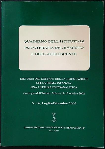Disturbi del sonno e dell'alimentazione nella prima infanzia - copertina