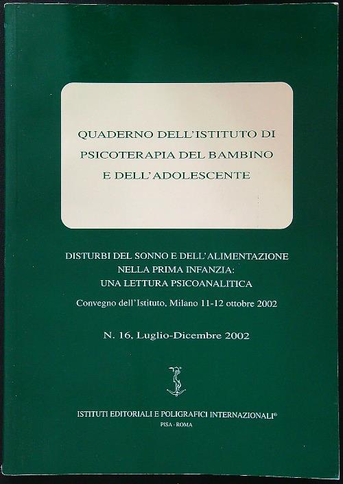Disturbi del sonno e dell'alimentazione nella prima infanzia - copertina