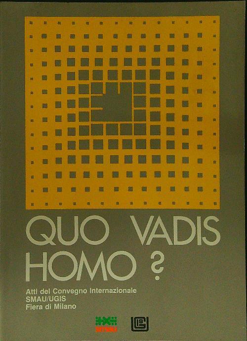Quo vadis homo? - copertina