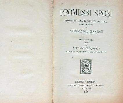 promessi sposi - Alessandro Manzoni - copertina