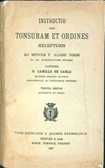 Instructio pro tonsuram et ordines