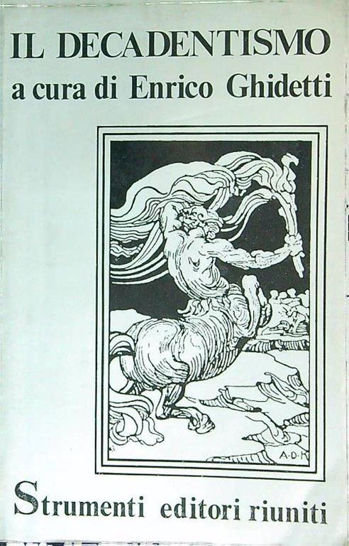 decadentismo - Enrico Ghidetti - copertina
