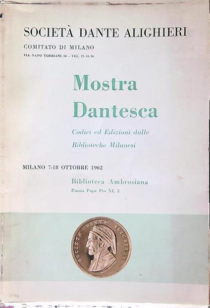 Mostra Dantesca - copertina