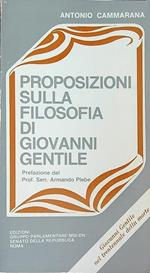Proposizioni sulla filosofia di Giovanni Gentile