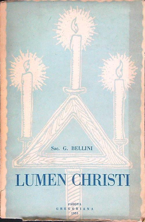 Lumen Christi. Manuale di cultura religiosa