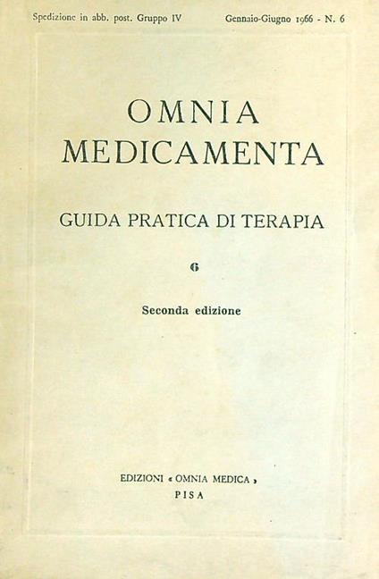 Omnia medicamenta 6/gennaio-giugno 1966 - copertina