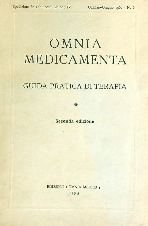 Omnia medicamenta 6/gennaio-giugno 1966 - copertina