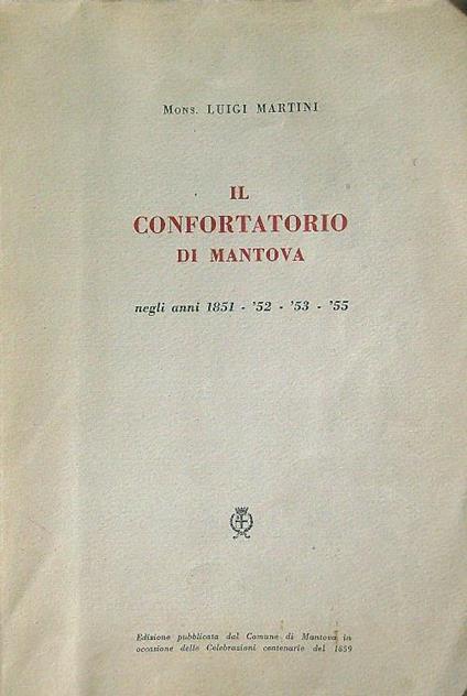 confortatorio di Mantova - Luigi Martini - copertina