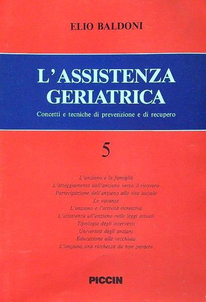 assistenza geriatrica vol. 5 - Elio Baldoni - copertina