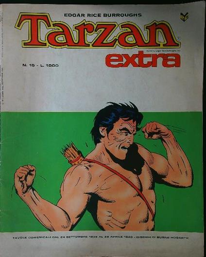 Tarzan extra n. 15 - E. Rice Burroughs - copertina