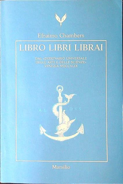 Libro libri librai - Efraimo Chambers - copertina