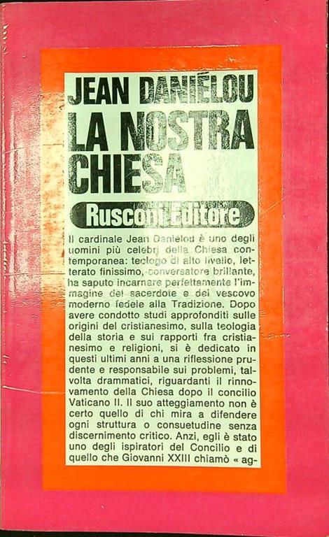 nostra Chiesa - Jean Daniélou - copertina
