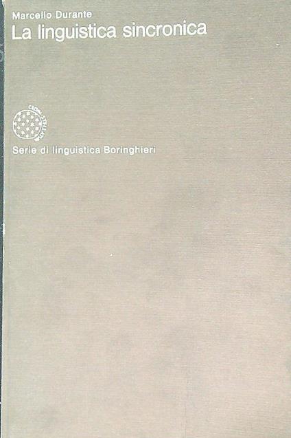 linguistica sincronica - Marcello Durante - copertina
