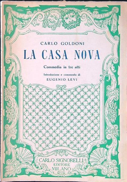 casa nova - Carlo Goldoni - copertina