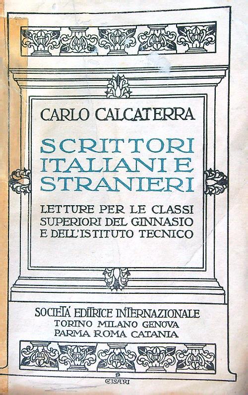 Scrittori italiani e stranieri