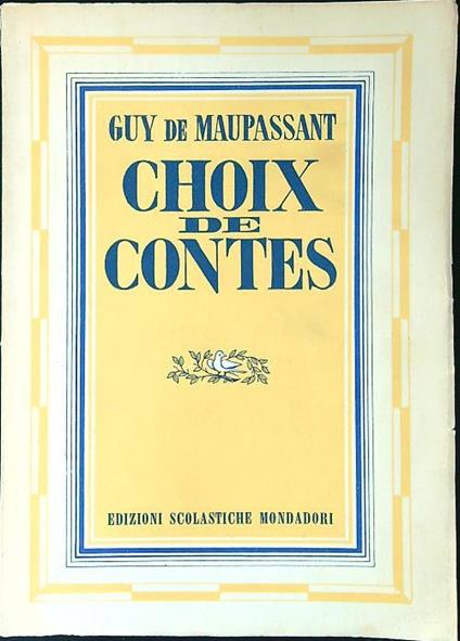 Choix de Contes - Guy de Maupassant - copertina