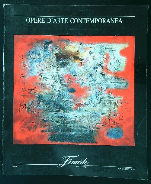 Asta 709 opere d'arte contemporanea 28 novembre 1989 - copertina