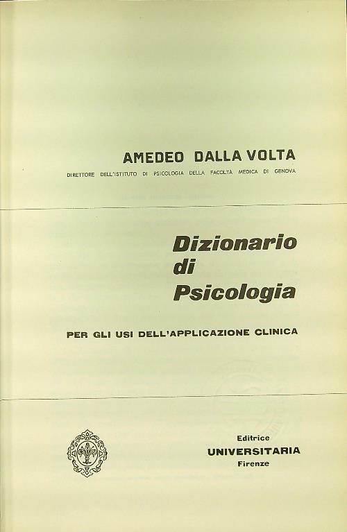 Dizionario di psicologia