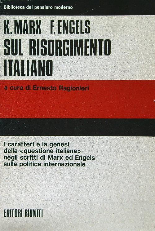Sul Risorgimento italiano - Karl Marx - copertina