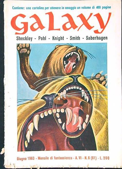 Galaxy n. 6-61/giugno 1963 - copertina