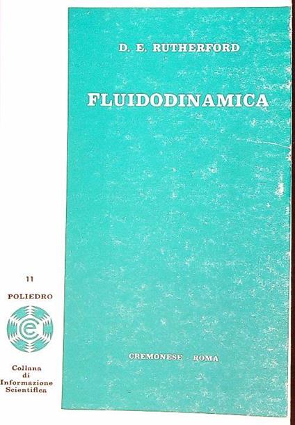 Fluidodinamica - D. E. Rutherford - copertina