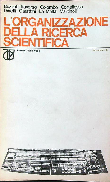L' organizzazione della ricerca scientifica - copertina