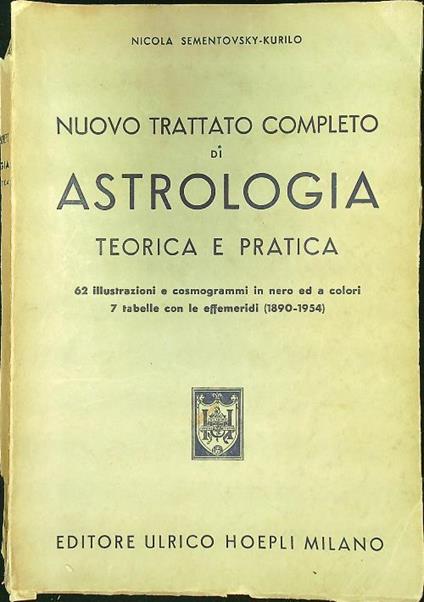 Nuovo trattato completo di astrologia - Nicola Sementovsky Kurilo - copertina